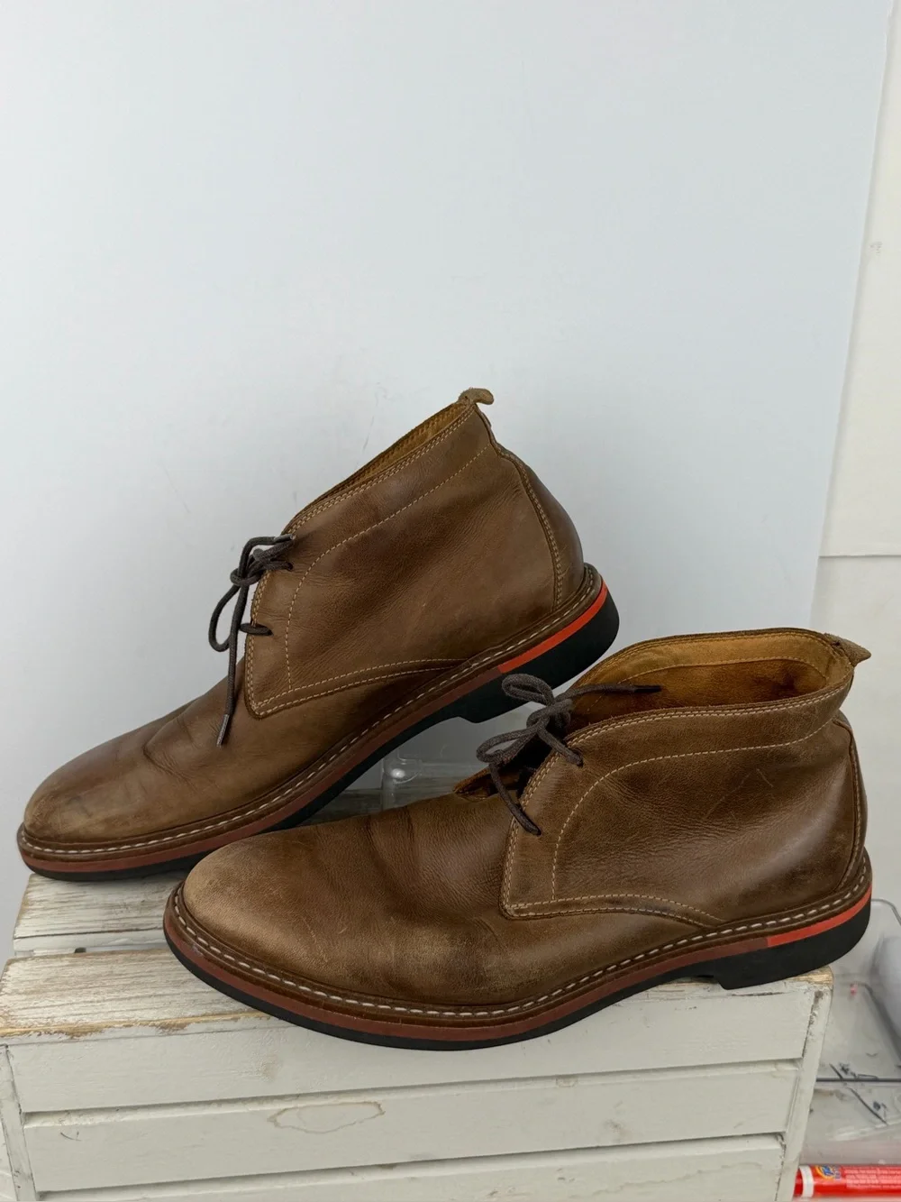 Cole Haan York Grand 360 Chukka boots in a rich brown leather size 10M